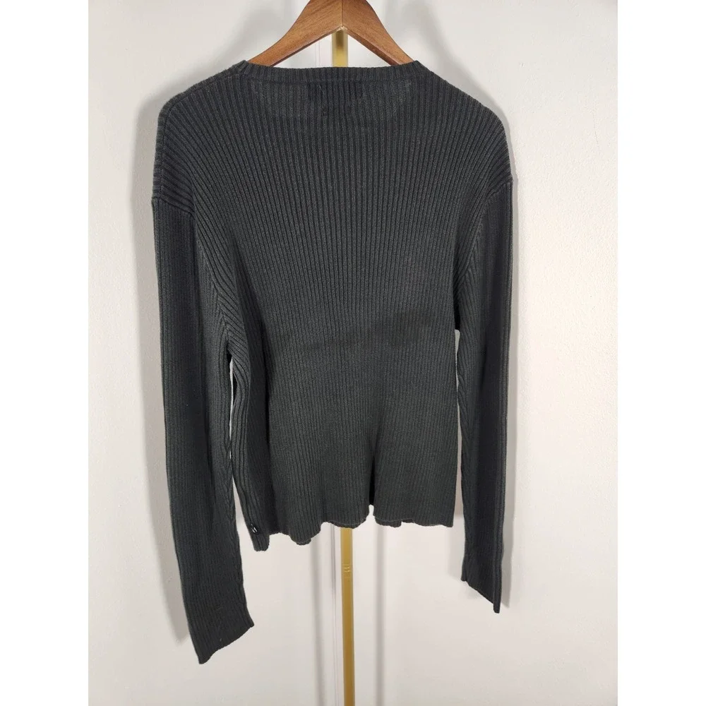 Polo Ralph Lauren Mens Black 100% Cotton Crewneck Sweater Size‎ XL